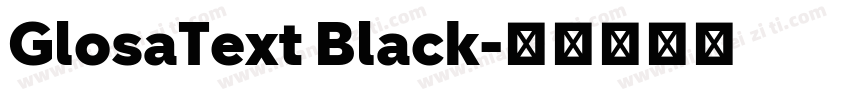 GlosaText Black字体转换